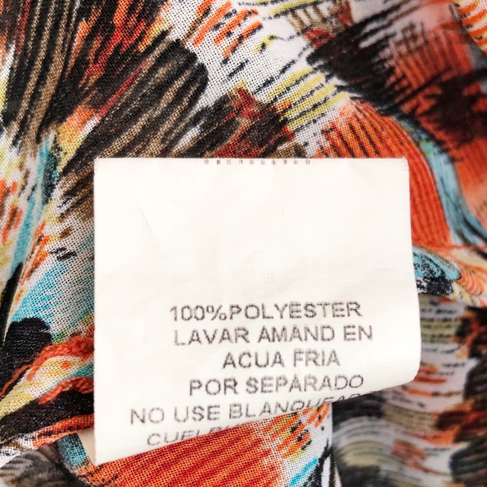 Dani Collection Colorful Patterned Top Sz Large - image 8